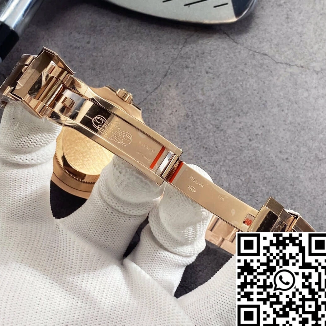 Rose GM 126715CHNR-0001 Master GMT Factory II Gold Dial Rolex Black 0906